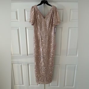 JS Collections Puff Sleeve Evening Gown